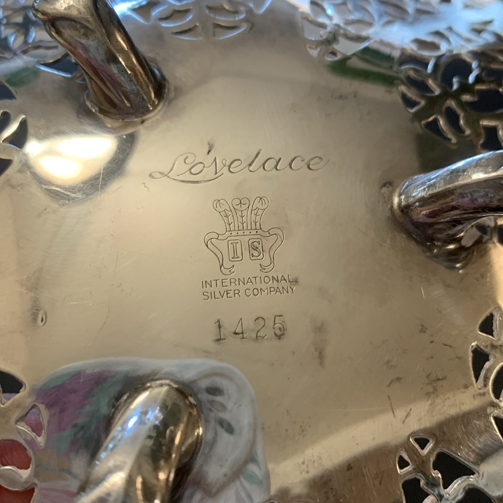 Vintage International Silver Company Lovelace Trinket dish Silver plate - Picture 5 of 5